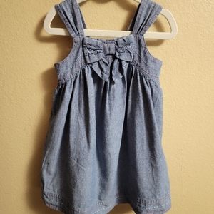 GymboreeBlue Chambray/Denim Bow Sundress Dress - 2T